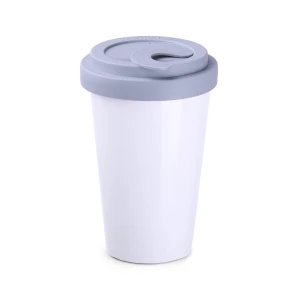 Kubek Freedom Lock 300ml biały/szary (M148)