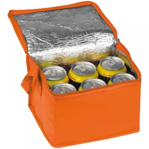 Torba termiczna non-woven na 6 puszek - pomarańczowy - (GM-61542-10)