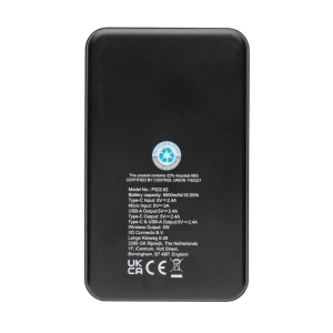 Power bank 5000 mAh, ładowarka bezprzewodowa 5W (P322.621)