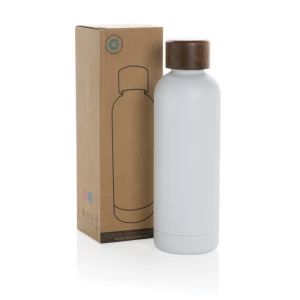 Butelka termiczna 500 ml Wood, stal nierdzewna z recyklingu (P435.533)