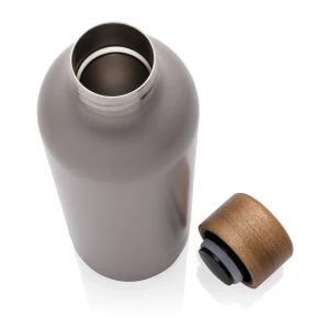 Butelka termiczna 500 ml Wood, stal nierdzewna z recyklingu (P435.539)