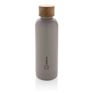 Butelka termiczna 500 ml Wood, stal nierdzewna z recyklingu (P435.539)