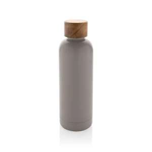 Butelka termiczna 500 ml Wood, stal nierdzewna z recyklingu (P435.539)