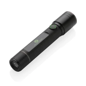 Kieszonkowa latarka Gear X, ładowana przez USB, aluminium z recyklingu (P513.901)