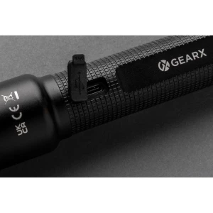 Latarka Gear X, ładowana przez USB, aluminium z recyklingu (P513.921)
