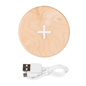 Drewniana ładowarka bezprzewodowa 5W (P308.819)