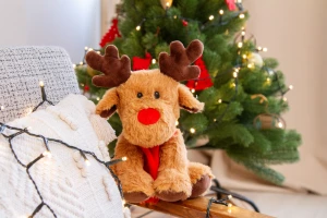 Nordeer pluszowy renifer RPET - brązowy (AP800739)