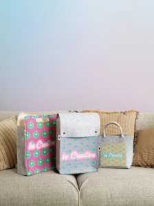 CreaFelt Shop D personalizowana torba na zakupy RPET - szary (AP716685)