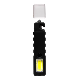 Latarka bezpieczeństwa 4 LED COB, przecinak do pasów, młotek bezpieczeństwa (V9732-03)