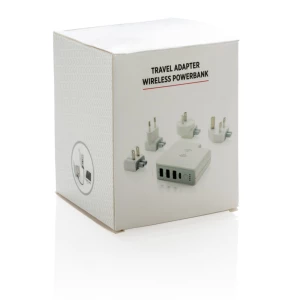 Adapter podróżny, bezprzewodowy power bank 6700 mAh (P820.551)