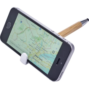 Bambusowy długopis, touch pen, stojak na telefon (V1929-02)