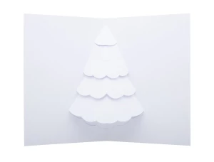 Dimensions karta świąteczna 3D - biały (AP716497-A)
