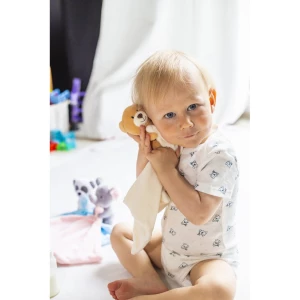 Pluszowy mini kocyk miś | Softy (HE769-18)