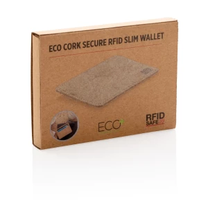 Korkowe etui na karty kredytowe, portfel, ochrona RFID (P820.879)