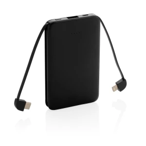 Power bank 5000 mAh, zintegrowany kabel 3 w 1 (P322.081)