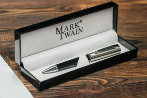 Długopis metalowy Mark Twain - czarny - (GM-13383-03)
