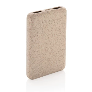 Power bank 5000 mAh ze słomy pszenicznej (P322.139)