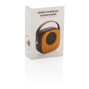 Bambusowy głośnik bezprzewodowy 3W (P328.589)