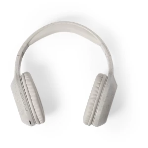 Składane bezprzewodowe słuchawki nauszne ze słomy pszenicznej, radio (V0381-00)
