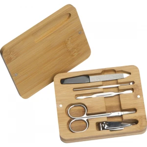 Zestaw do manicure - beżowy - (GM-73641-13)