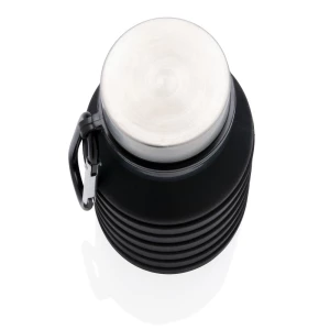 Składana butelka sportowa 550 ml z karabińczykiem (P432.621)