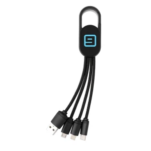 Kabel do ładowania 4 w 1 z karabińczykiem (P302.071)