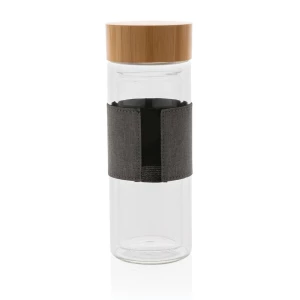 Szklana butelka 360 ml Impact w pokrowcu (P436.780)
