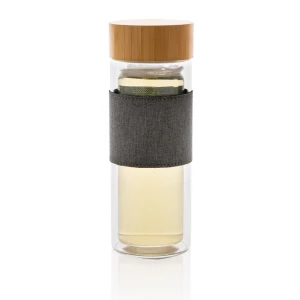 Szklana butelka 360 ml Impact w pokrowcu (P436.780)
