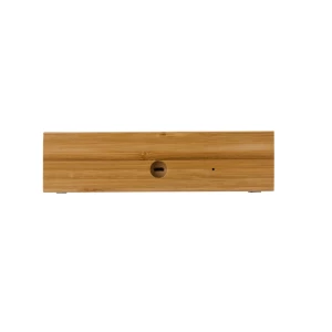 Bambusowa ładowarka bezprzewodowa 5W, zegar (V0137-17)