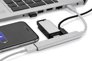 Rozdzielacz HUB USB z kablem typ C - ROSKO (GA-09163-00)