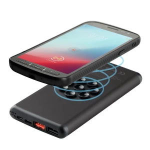 Bezprzewodowy power bank 10000 mAh Mauro Conti z przyssawkami, ładowarka bezprzewodowa 10W | Stef (V4833-03)