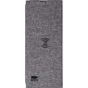 Podkładka pod mysz RPET, ładowarka bezprzewodowa 10W (V1542-19)