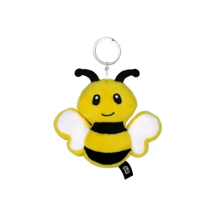Pluszowa pszczoła RPET z chipem NFC, brelok | Zibee (HE795-08)