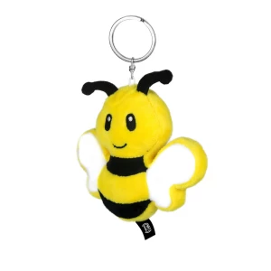 Pluszowa pszczoła RPET z chipem NFC, brelok | Zibee (HE795-08)