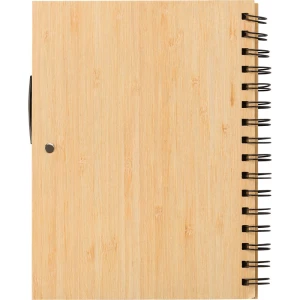 Bambusowy notatnik A5, długopis (V0200-17)