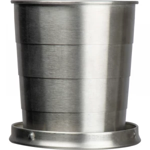 Składany stalowy kubek 250 ml - szary - (GM-83992-07)