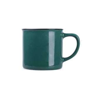 Kubek Loft 300ml ciemnozielony/biały (M513)