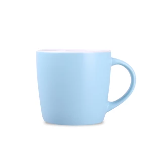 Kubek Handy Velvet 320ml baby blue/biały (M524)