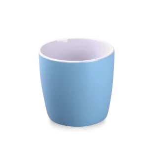 Kubek Handy Velvet 320ml baby blue/biały (M524)