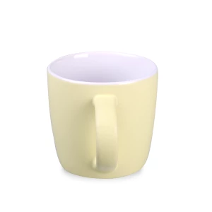 Kubek Handy Velvet 320ml sunny yellow/biały (M524)