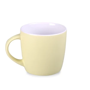 Kubek Handy Velvet 320ml sunny yellow/biały (M524)