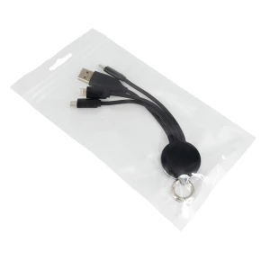 Kabel z podświetlanym logo 4w1, RXD-368 - czarny - (GM-EG0599-03)