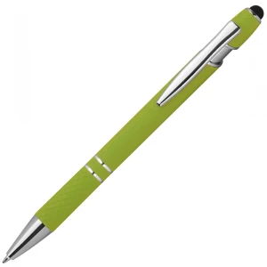 Długopis aluminiowy touch pen - jasnozielony - (GM-13689-29)