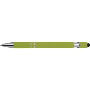 Długopis aluminiowy touch pen - jasnozielony - (GM-13689-29)