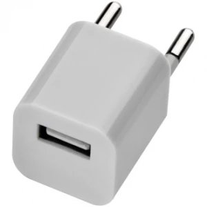 Zestaw power bank 2200 mAh, ładowarka i wtyczka EU - biały - (GM-20081-06)