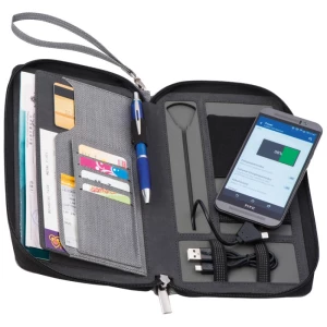 Teczka konferencyjna z power bankiem 4000 mAh - szary - (GM-20122-07)