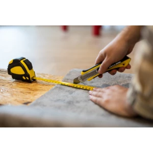 Nóż do tapet z mechanizmem zabezpieczającym, zapasowe ostrza w komplecie | Sutton (V7237-04)