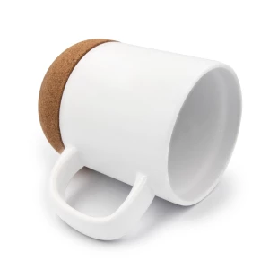 Kubek ceramiczny 370 ml z korkowym elementem | Kate (V8297-02)