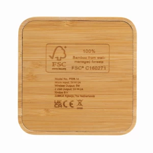 Bambusowa ładowarka bezprzewodowa 5W (P308.149)