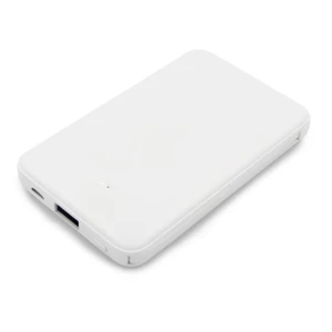 Power bank 5000 mAh ze zintegrowanymi kablami, adapter w komplecie | Presley (V0905-02)